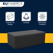 Waterproof Custom Rectangular Garden Cushion Storage Bag Cover Grey