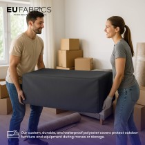 Waterproof Custom Rectangular Garden Cushion Storage Bag Cover Grey