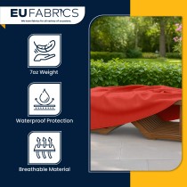 Waterproof Custom Rectangular Garden Cushion Storage Bag Cover Red