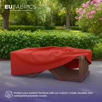 Waterproof Custom Rectangular Garden Cushion Storage Bag Cover Red