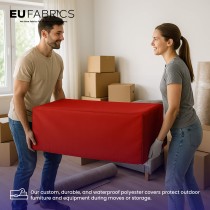 Waterproof Custom Rectangular Garden Cushion Storage Bag Cover Red