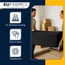 Waterproof Custom Rectangular Garden Cushion Storage Bag Cover Black