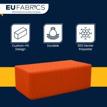 Waterproof Custom Rectangular Garden Cushion Storage Bag Cover Orange