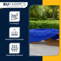 Waterproof Custom Rectangular Garden Cushion Storage Bag Cover Royal