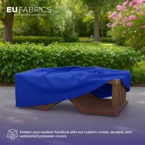 Waterproof Custom Rectangular Garden Cushion Storage Bag Cover Royal