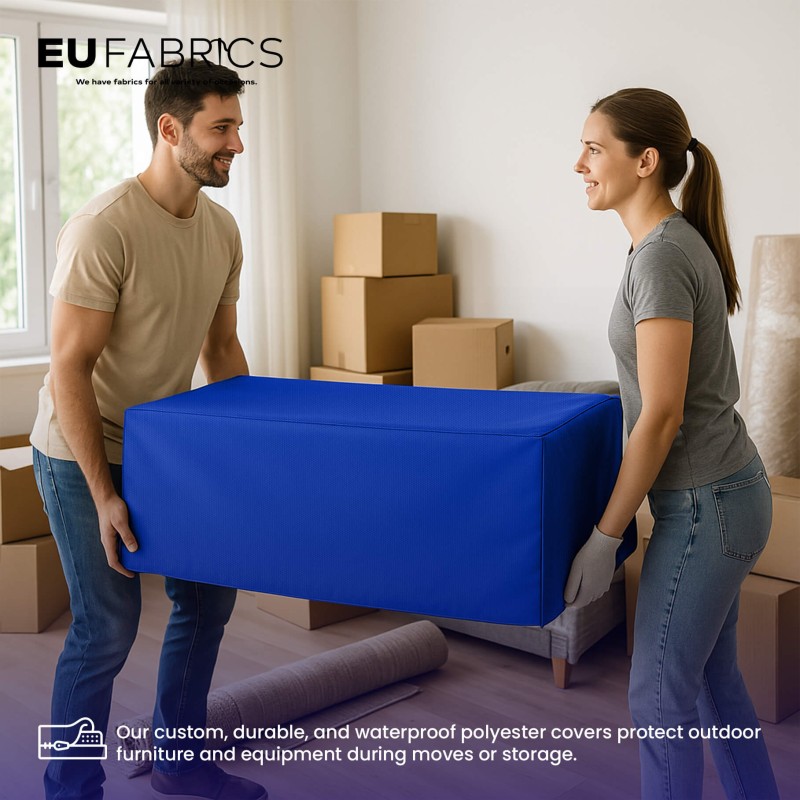 Waterproof Custom Rectangular Garden Cushion Storage Bag Cover Royal