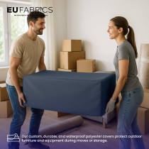 Waterproof Custom Rectangular Garden Cushion Storage Bag Cover Navy