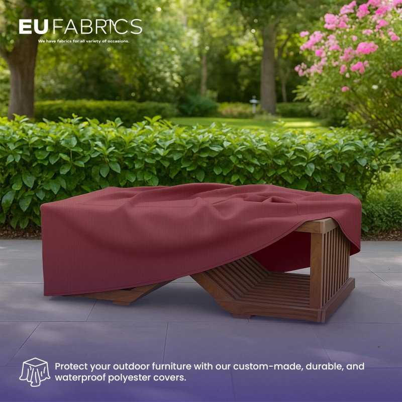 Waterproof Custom Rectangular Garden Cushion Storage Bag Cover Wine