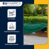 Waterproof Custom Rectangular Garden Cushion Storage Bag Cover Bottle Green