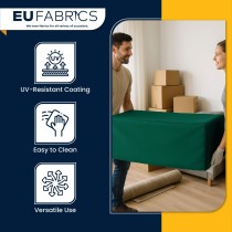 Waterproof Custom Rectangular Garden Cushion Storage Bag Cover Bottle Green