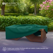 Waterproof Custom Rectangular Garden Cushion Storage Bag Cover Bottle Green