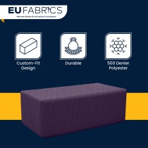 Waterproof Custom Rectangular Garden Cushion Storage Bag Cover Purple