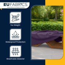 Waterproof Custom Rectangular Garden Cushion Storage Bag Cover Purple