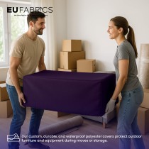 Waterproof Custom Rectangular Garden Cushion Storage Bag Cover Purple