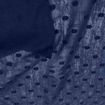 100% Cotton Lightweight Spot Fabric Navy3