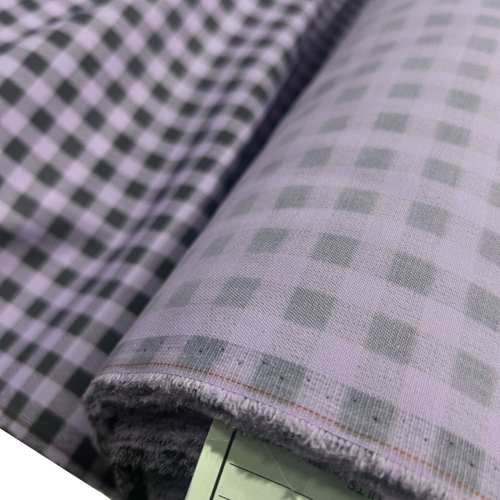 Tartan Polycotton Drill / 195 GSM Pink 4