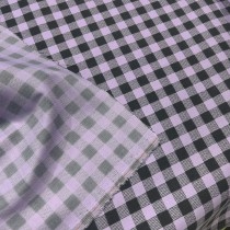 Tartan Polycotton Drill / 195 GSM Pink 4