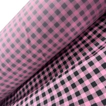 Tartan Polycotton Drill / 195 GSM Pink 4