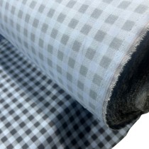 Tartan Polycotton Drill / 195 GSM Sky1