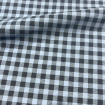 Tartan Polycotton Drill / 195 GSM Sky2