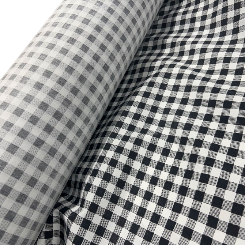 Tartan Polycotton Drill / 195 GSM White 1