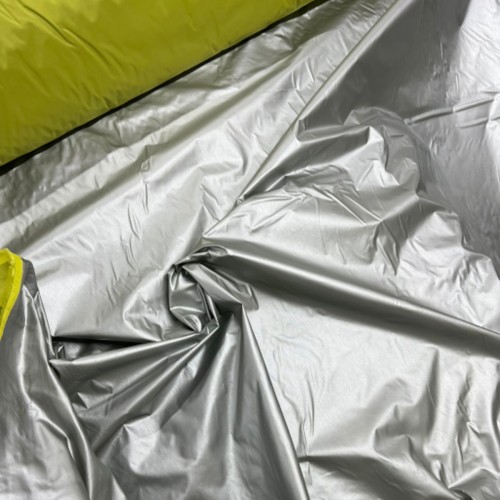 2oz Waterproof Reflective Fabric – Green Backing, 150cm Wide