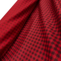 Tartan Polycotton Drill / 195 GSM Red3