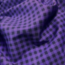 Tartan Polycotton Drill / 195 GSM Purple 2