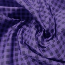 Tartan Polycotton Drill / 195 GSM Purple 3