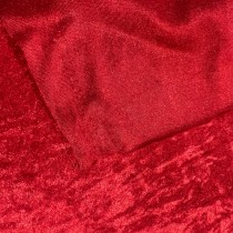 FIRE RETARDANT CRUSHED VELVET FABRIC Premium Soft Curtains Material Dress 150CM Red6