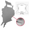  Part Hide Leather Pieces Grey