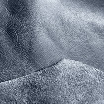  Part Hide Leather Pieces Night Blue 1