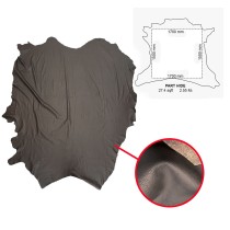  Part Hide Leather Pieces Chocolate 1