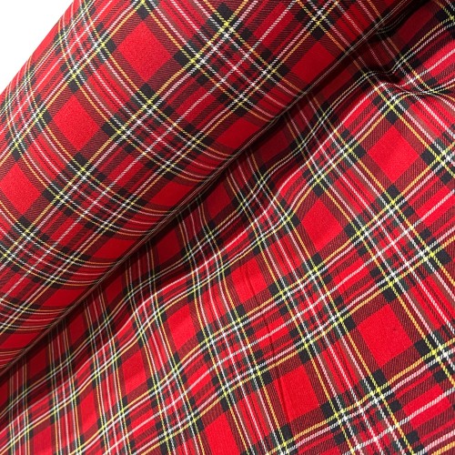 Royal Stewart Tartan Fabric