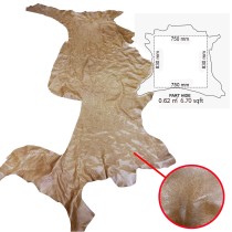  Part Hide Leather Pieces Grey Hide8063 A