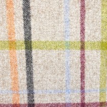 Checked Melton Wool To Clear  Natural 1