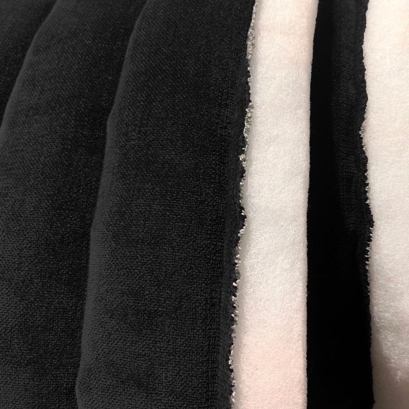 Channel Double Sided Quilted Fabric Charc1