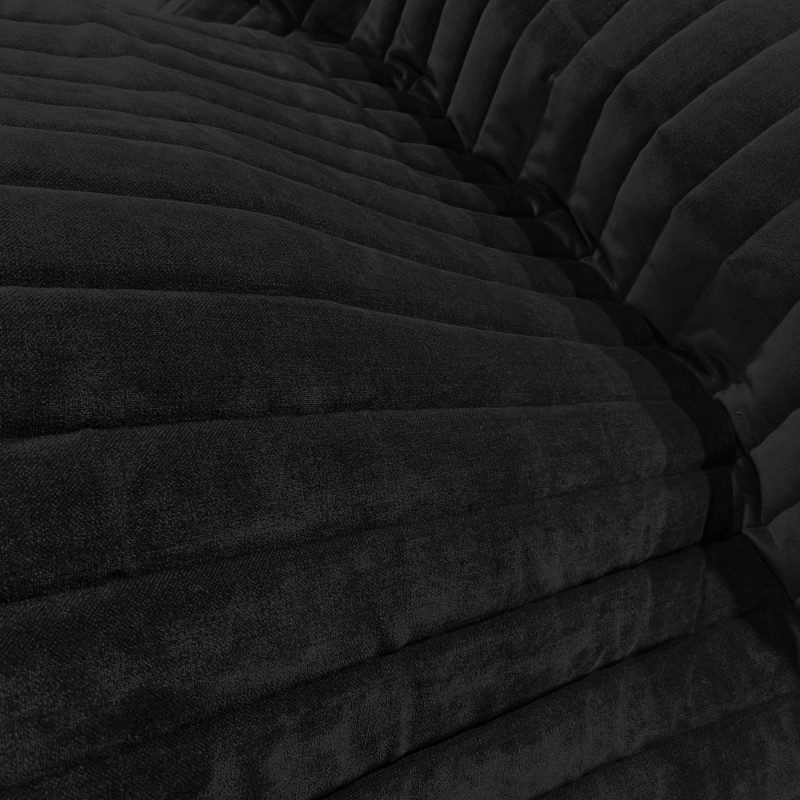 Channel Double Sided Quilted Fabric Charc3