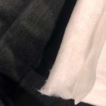 Channel Double Sided Quilted Fabric Charc4