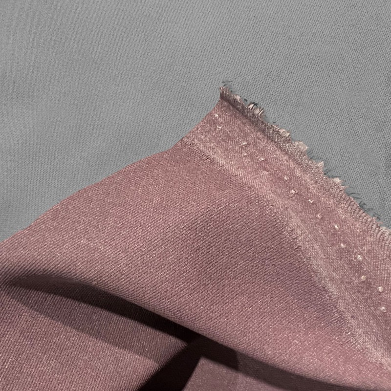 Clearance Fire Retardant Velvet Silver2