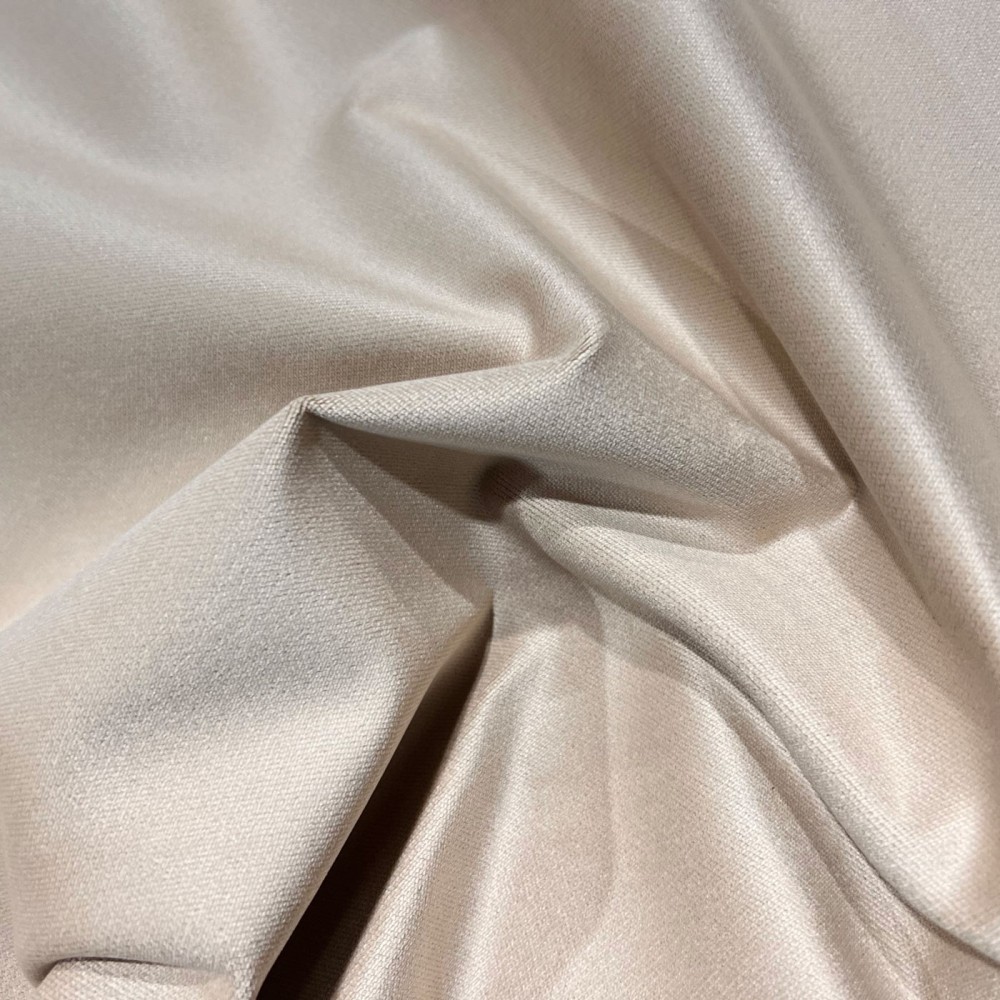 Clearance Fire Retardant Velvet Beige 1