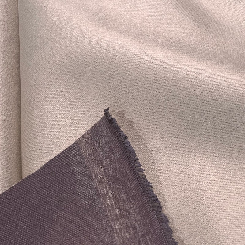 Clearance Fire Retardant Velvet Beige 3