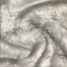 14mm Pile Fur Fabric Silver