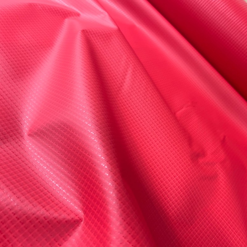 Fire Resistant Ripstop Polyester Canvas Red2