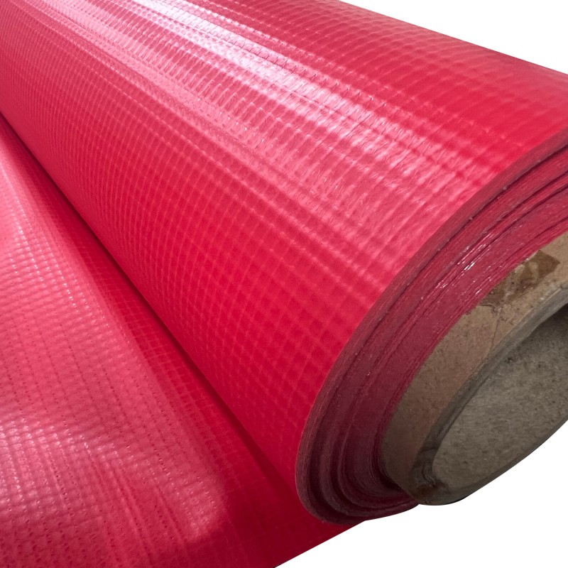 Fire Resistant Ripstop Polyester Canvas Red5