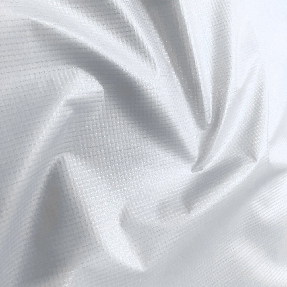 Fire Resistant Ripstop Polyester Canvas White1