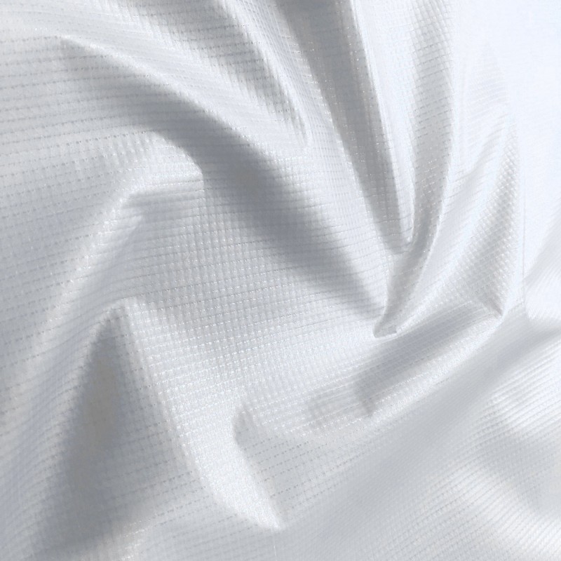 Fire Resistant Ripstop Polyester Canvas White1