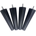 20cm / 7.5" Round Wooden Replacement Legs x4