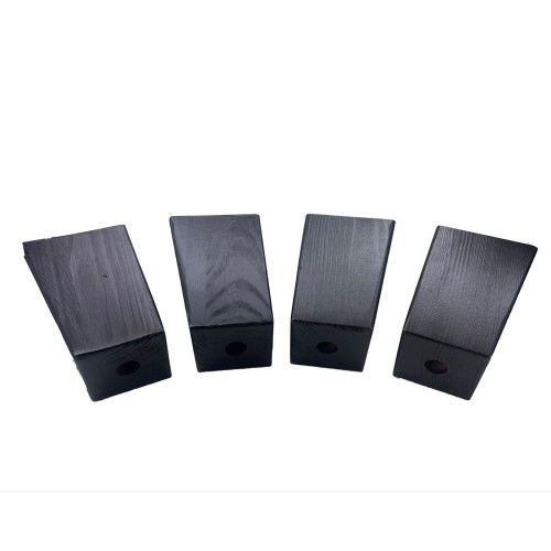 12.5cm / 4.9&quot;  Rectangular Wooden Replacement Legs x4 2