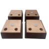 Square Wooden Replacement Legs x4